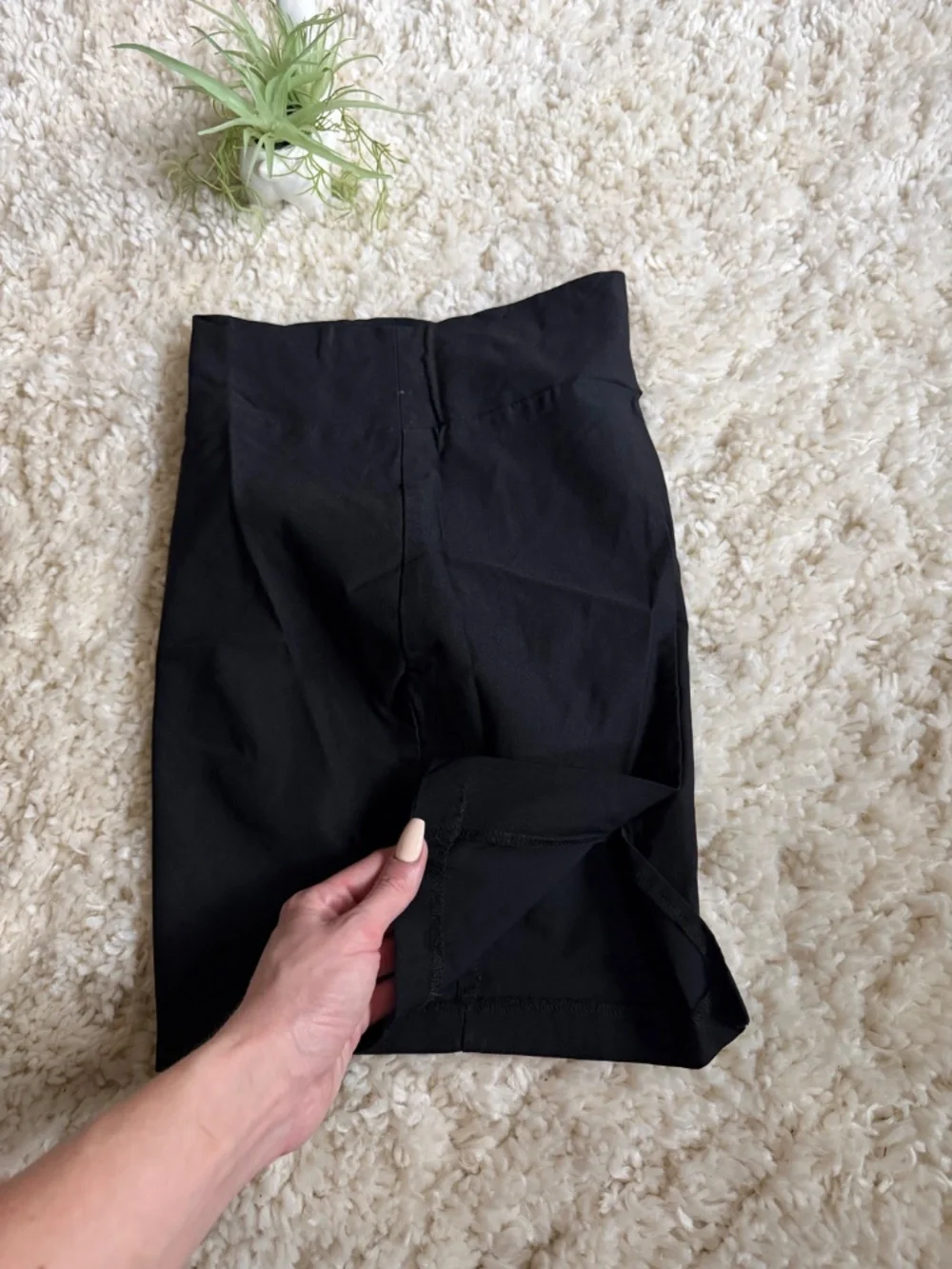 Streamlined lola Black High-Waist Pencil Skirt - Sleek Office Style business sil